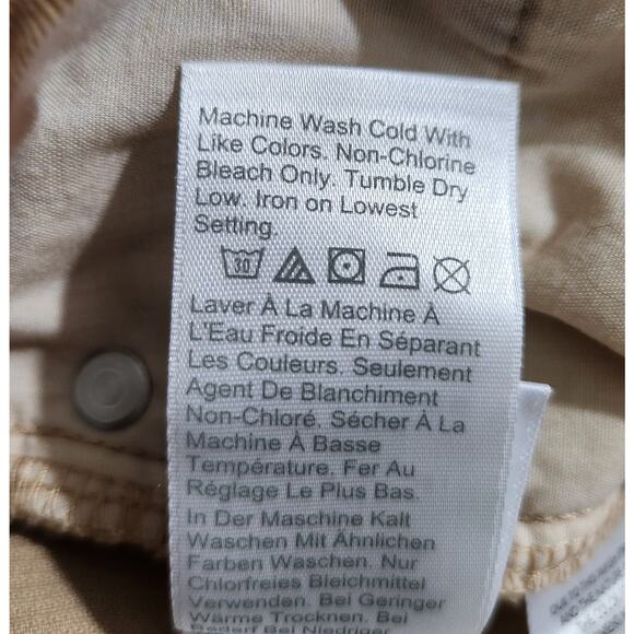 J. Crew Corduroy Pants High-rise Slim Demi-boot Cotton Blend Tan Size 29P - Picture 11 of 11